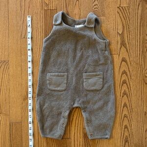 Teddy Fleece Soft Beige-Brown Kids Overalls